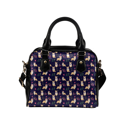 Pembroke Welsh Corgis Pattern Print Design A06 Shoulder Handbag