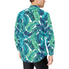 Brightness Tropical Palm Leaves Men's Long Sleeve Shirt