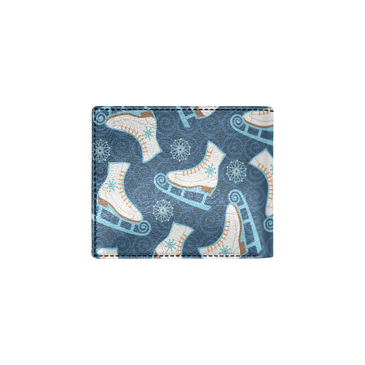 Ice Skate Pattern Print Design 01 Men's ID Card Wallet