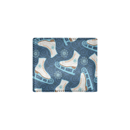 Ice Skate Pattern Print Design 01 Men's ID Card Wallet