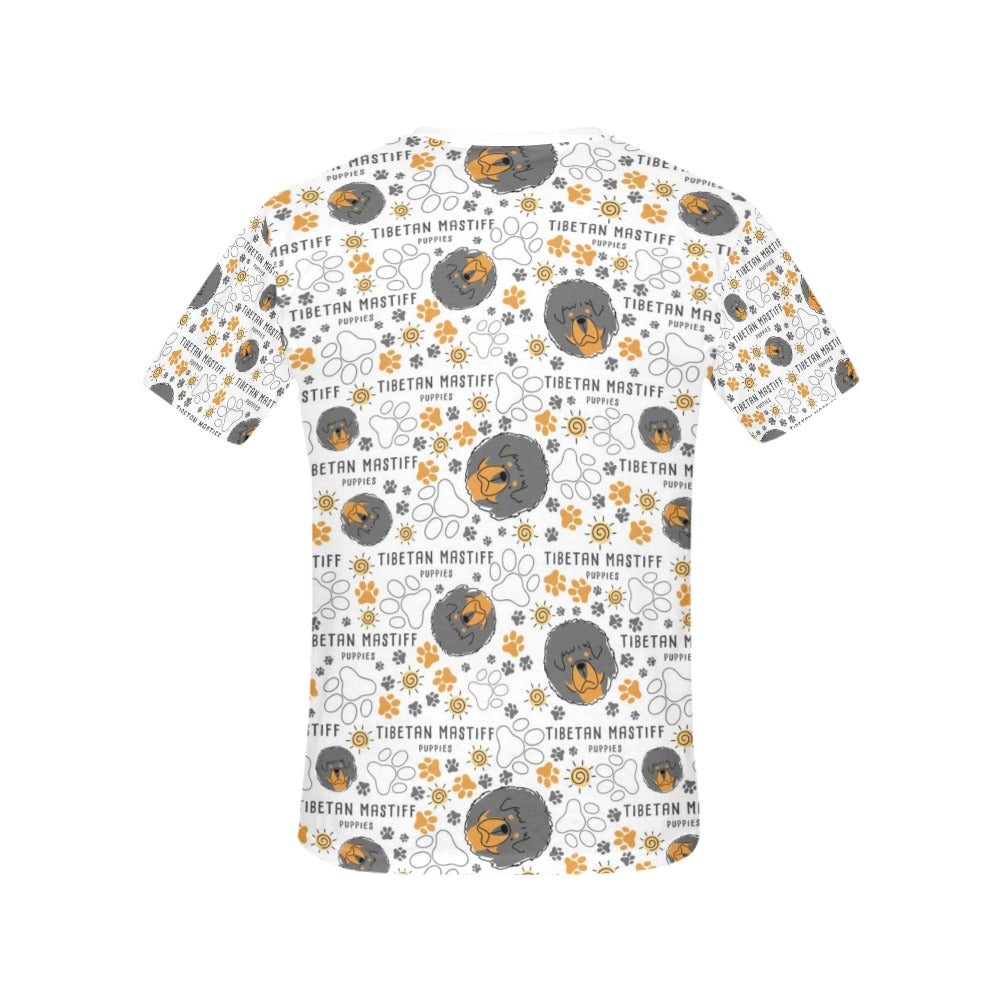 Tibetan Mastiffs Print Design LKS302 Women's  T-shirt