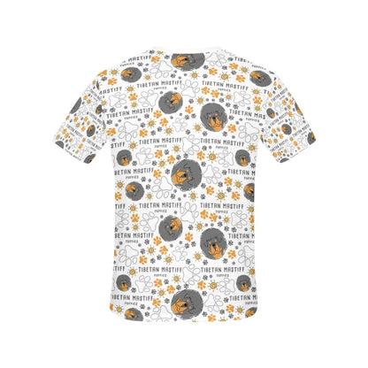 Tibetan Mastiffs Print Design LKS302 Women's  T-shirt