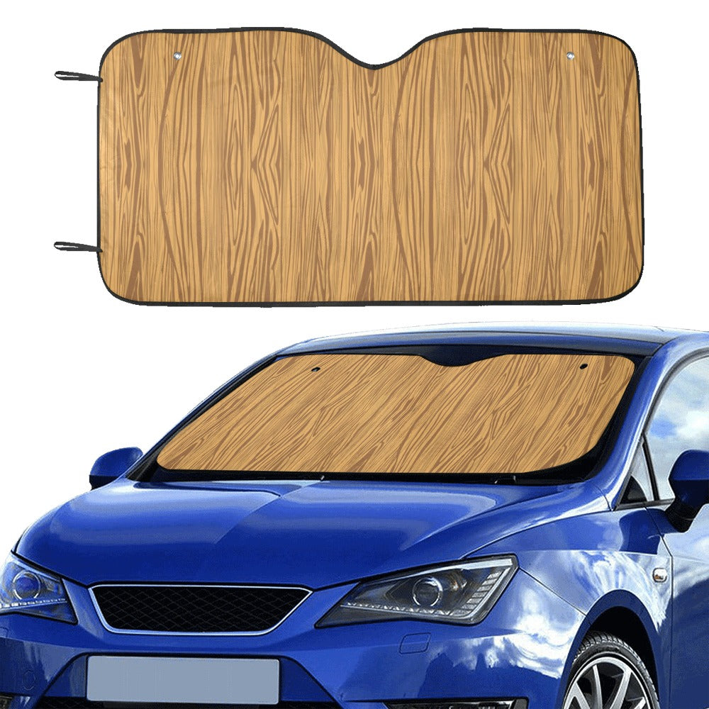 Wood Texture Print Design LKS301 Car front Windshield Sun Shade