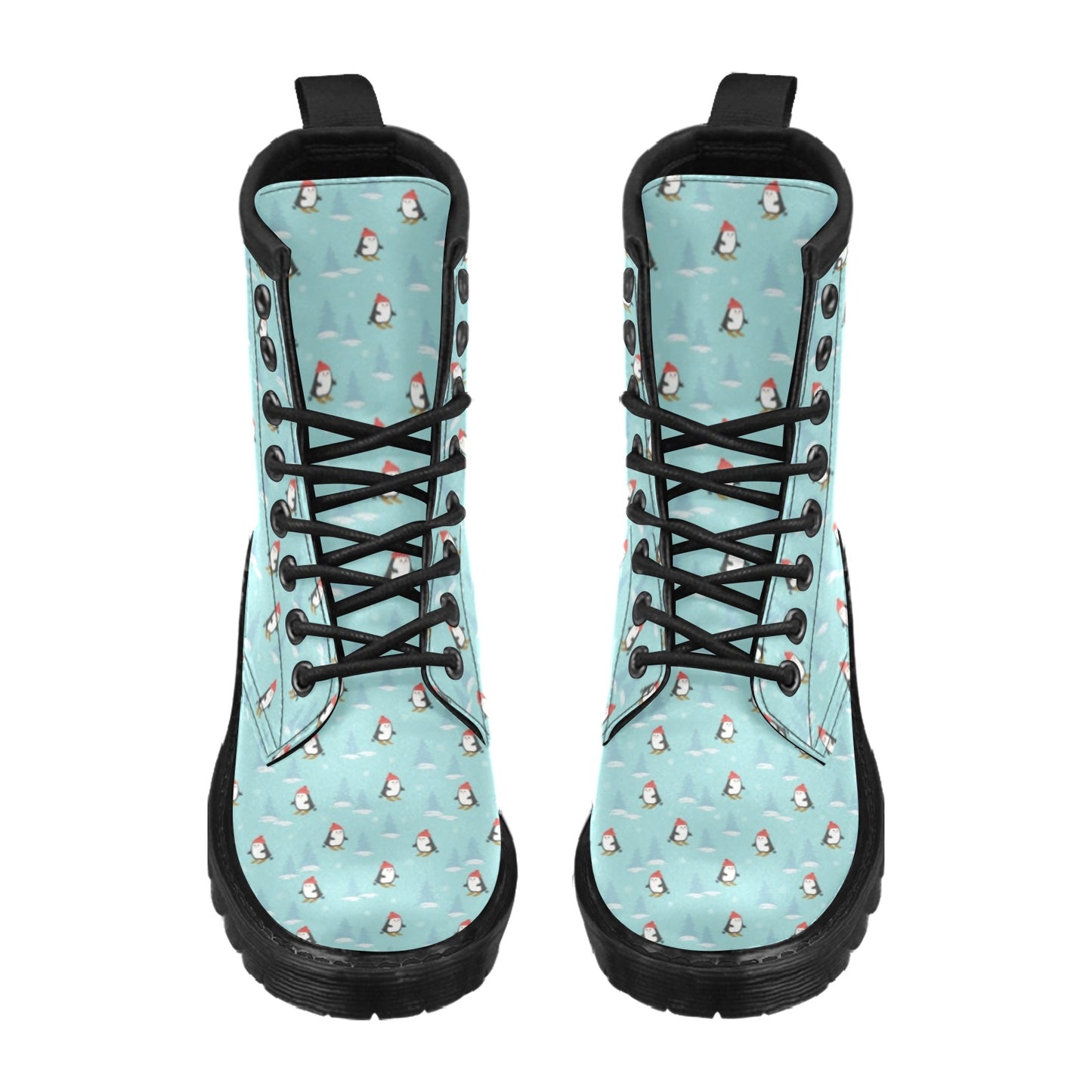Ski Penguin Print Design LKS304 Women's Boots