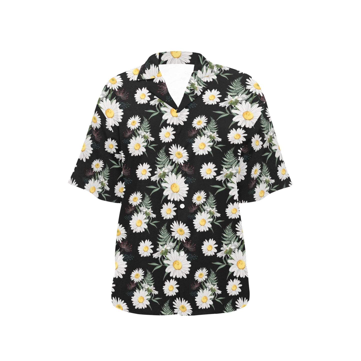 Daisy Pattern Print Design DS07 Women's Hawaiian Shirt