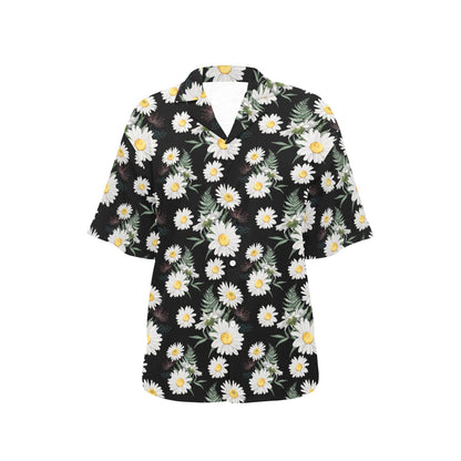 Daisy Pattern Print Design DS07 Women's Hawaiian Shirt