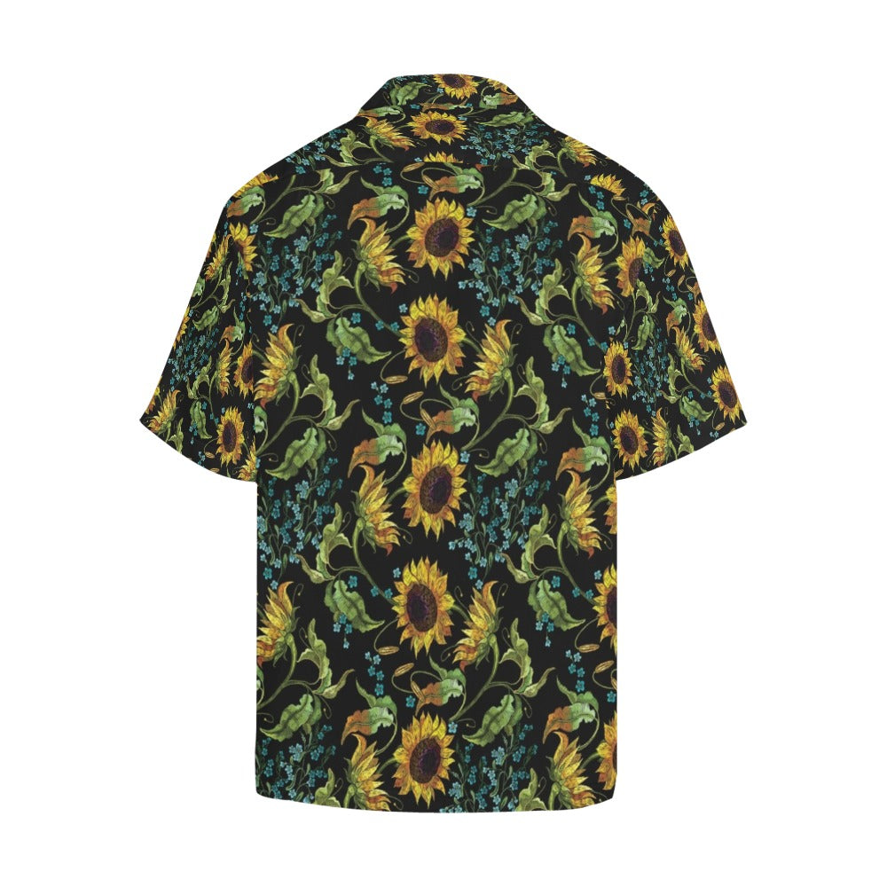 Sunflower Print Design LKS308 Men's Hawaiian Shirt
