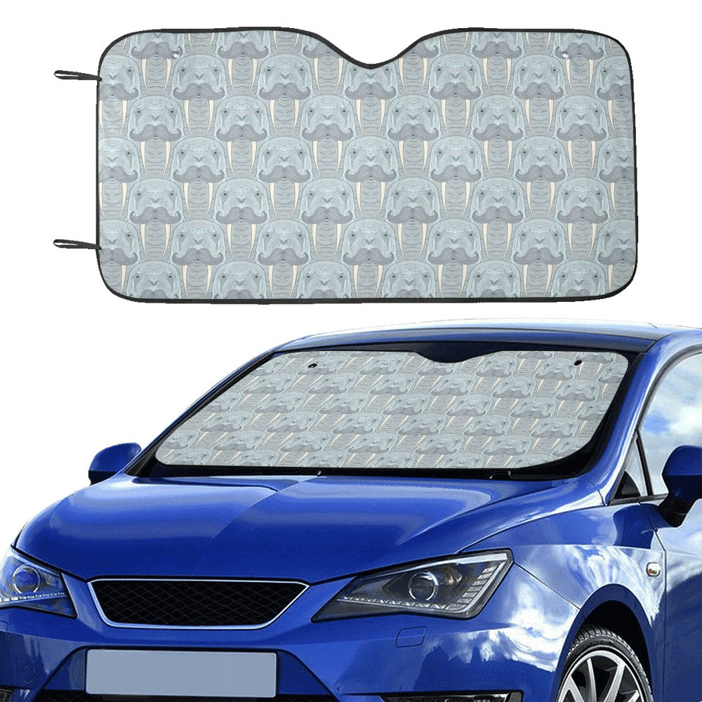 Walrus Print Design LKS402 Car front Windshield Sun Shade