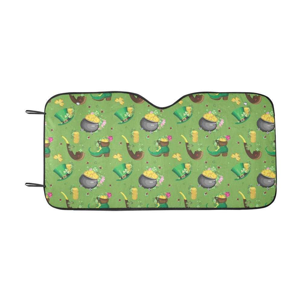Shamrock Saint Patrick's Day Print Design LKS306 Car front Windshield Sun Shade