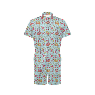 Hippie Print Design LKS307 Men's Romper