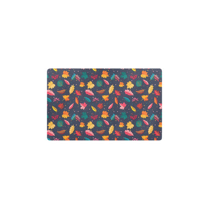 Elm Leave Colorful Print Pattern Kitchen Mat