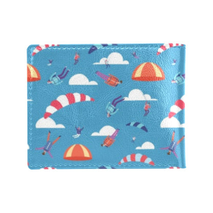 Skydiver Print Design LKS306 Men's ID Card Wallet