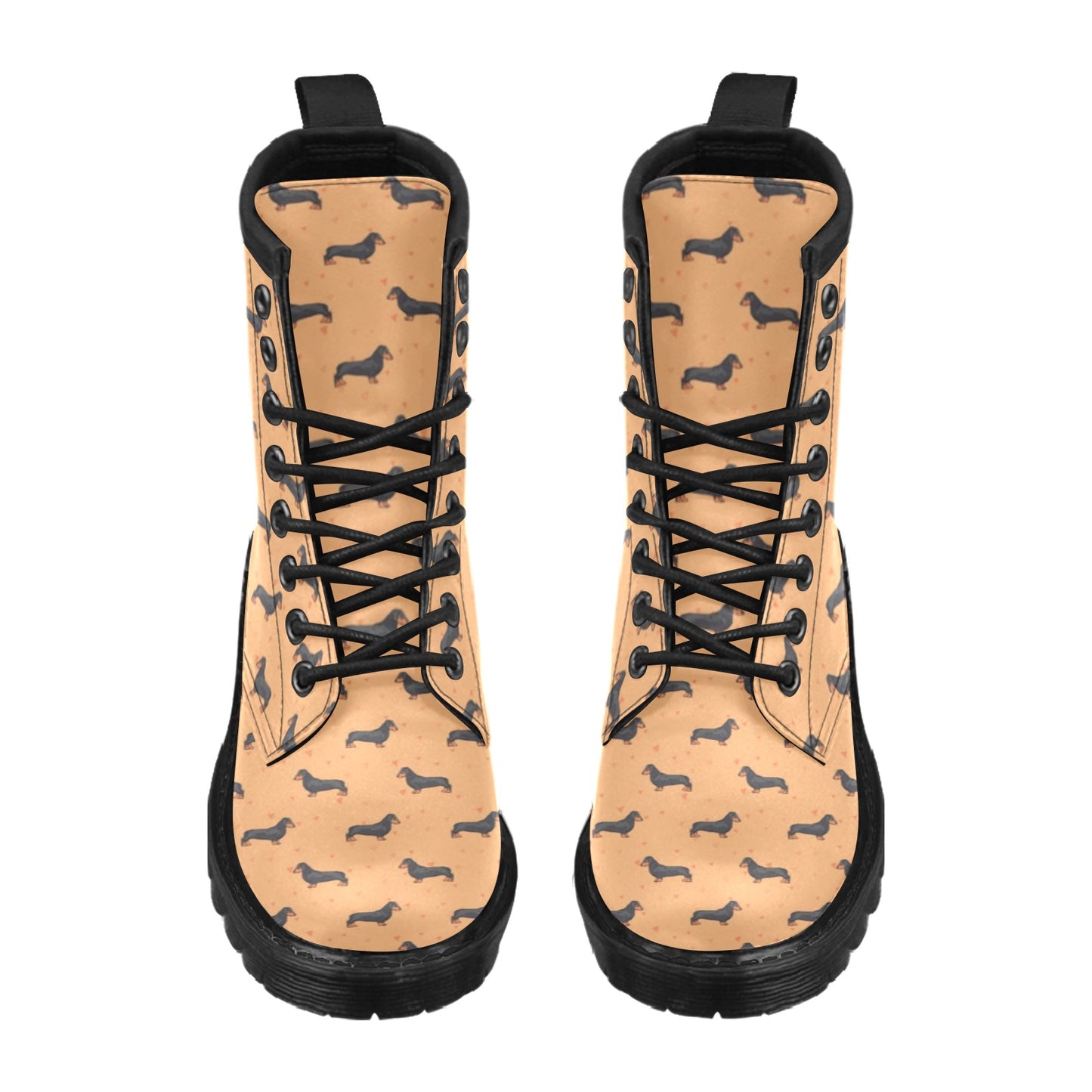 Dachshund Draw Print Pattern Women's Boots