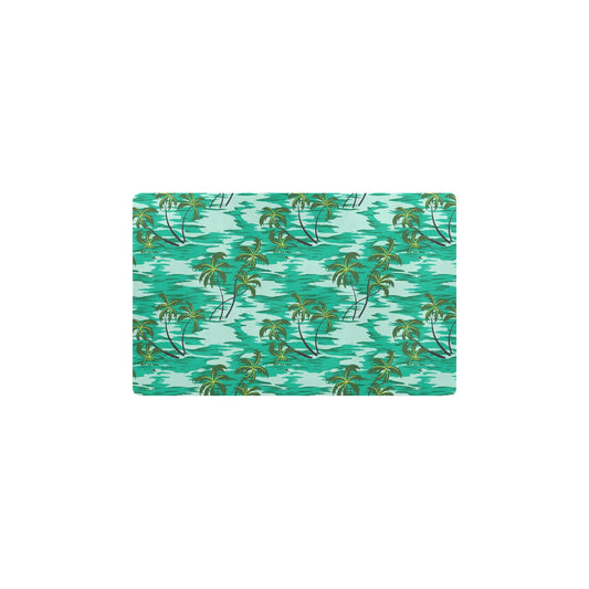 Palm Tree Pattern Print Design A01 Kitchen Mat