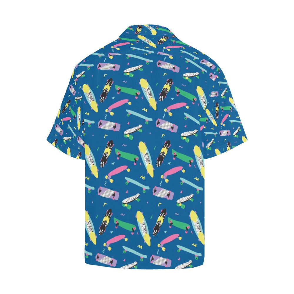 Skateboard Print Design LKS302 Men's Hawaiian Shirt