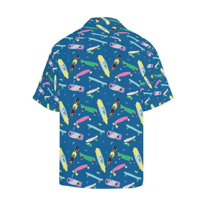 Skateboard Print Design LKS302 Men's Hawaiian Shirt