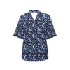Celestial Moon Pattern Print Design 03 Women's Hawaiian Shirt
