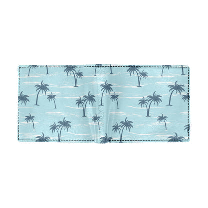 Palm Tree Pattern Print Design PT04 Men's ID Card Wallet