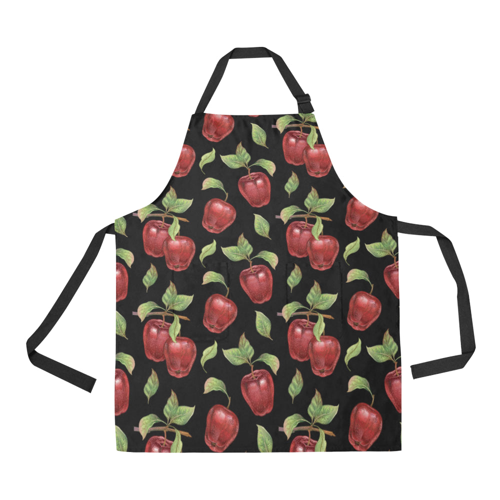 Apple Pattern Print Design AP011 Apron with Pocket