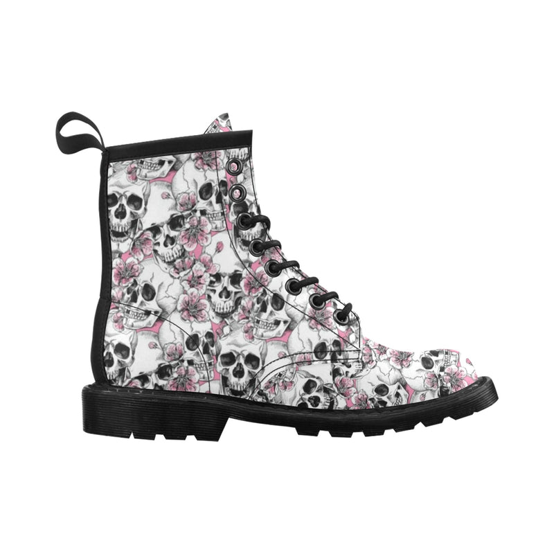 Cherry Blossom Pattern Print Design CB03 Women's Boots