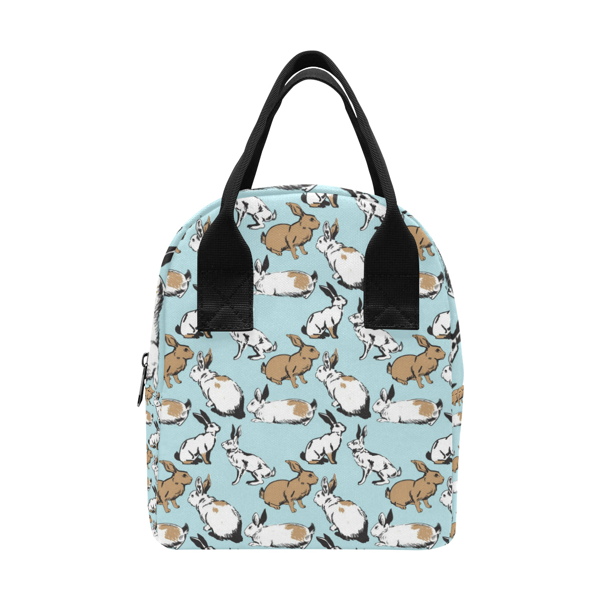 Rabbit Pattern Print Design RB018 Insulated Lunch Bag