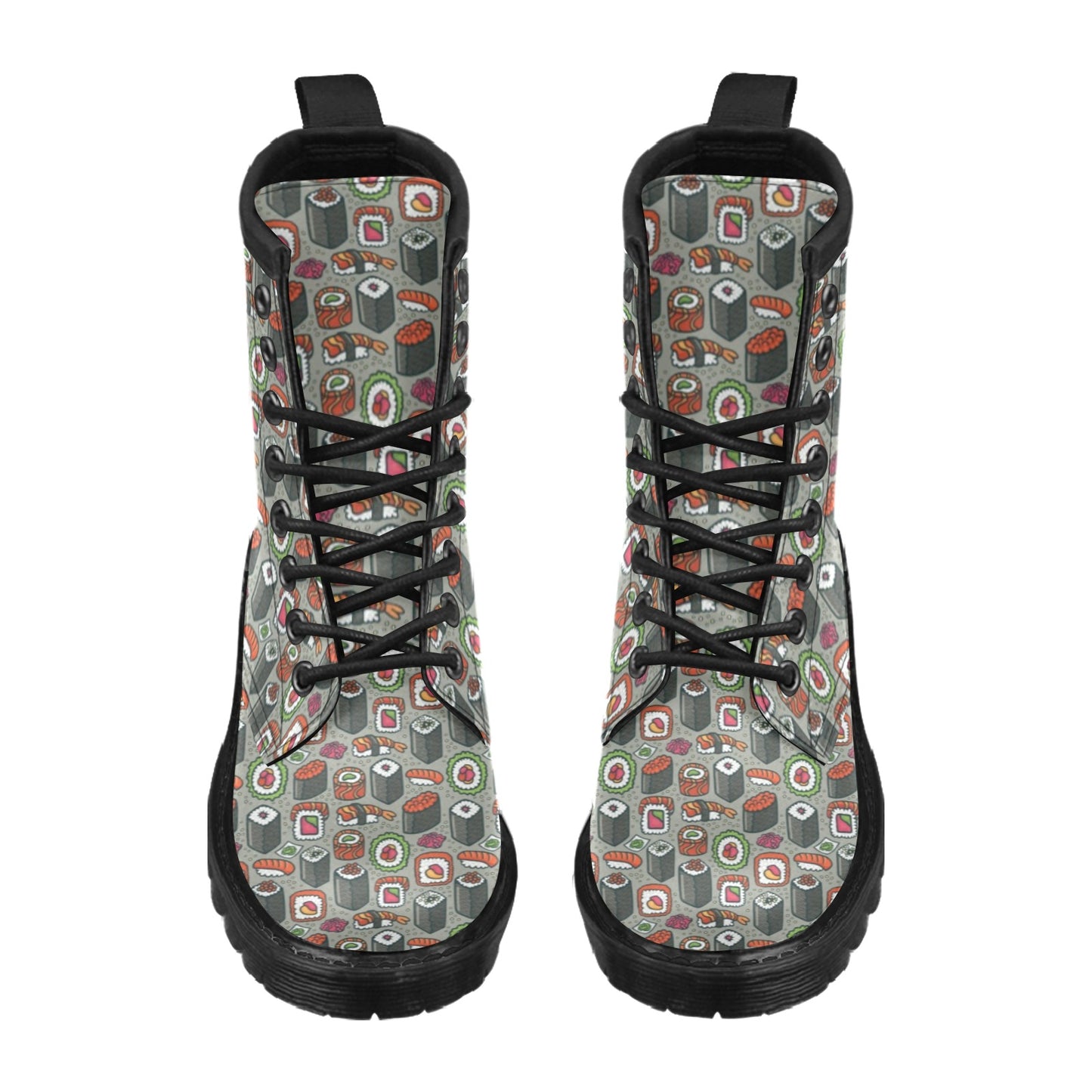 Sushi Print Design LKS301 Women's Boots
