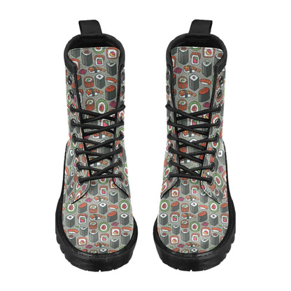 Sushi Print Design LKS301 Women's Boots