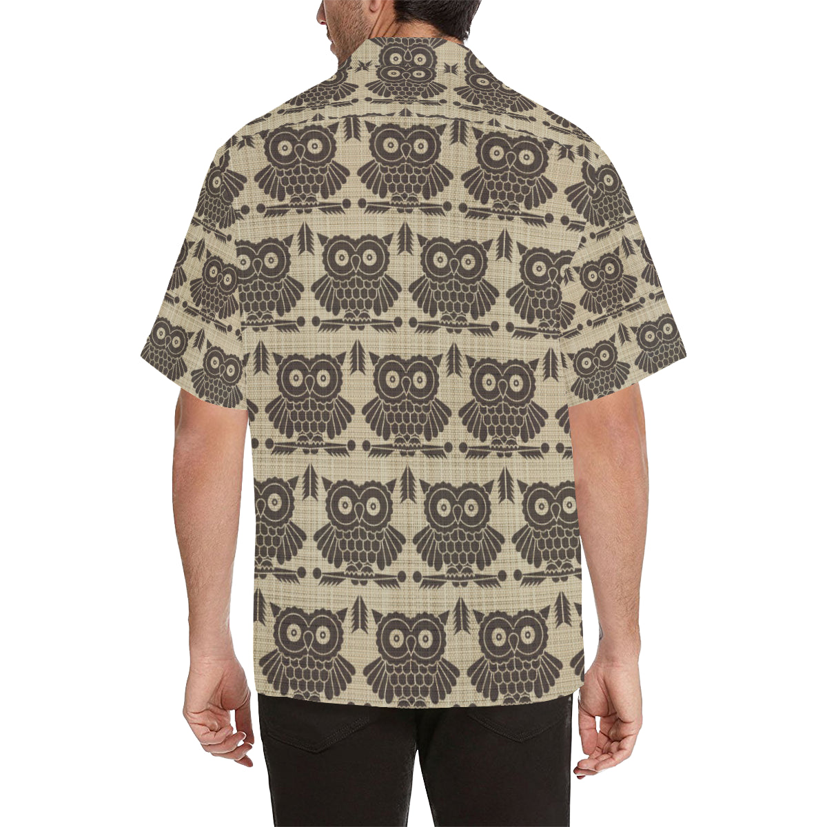 Owl Pattern Print Design A01 Men's Hawaiian Shirt