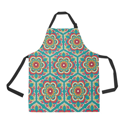 Mandala Pattern Print Design 03 Apron with Pocket