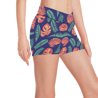 Palm Leaves Pattern Print Design PL011 Yoga Shorts