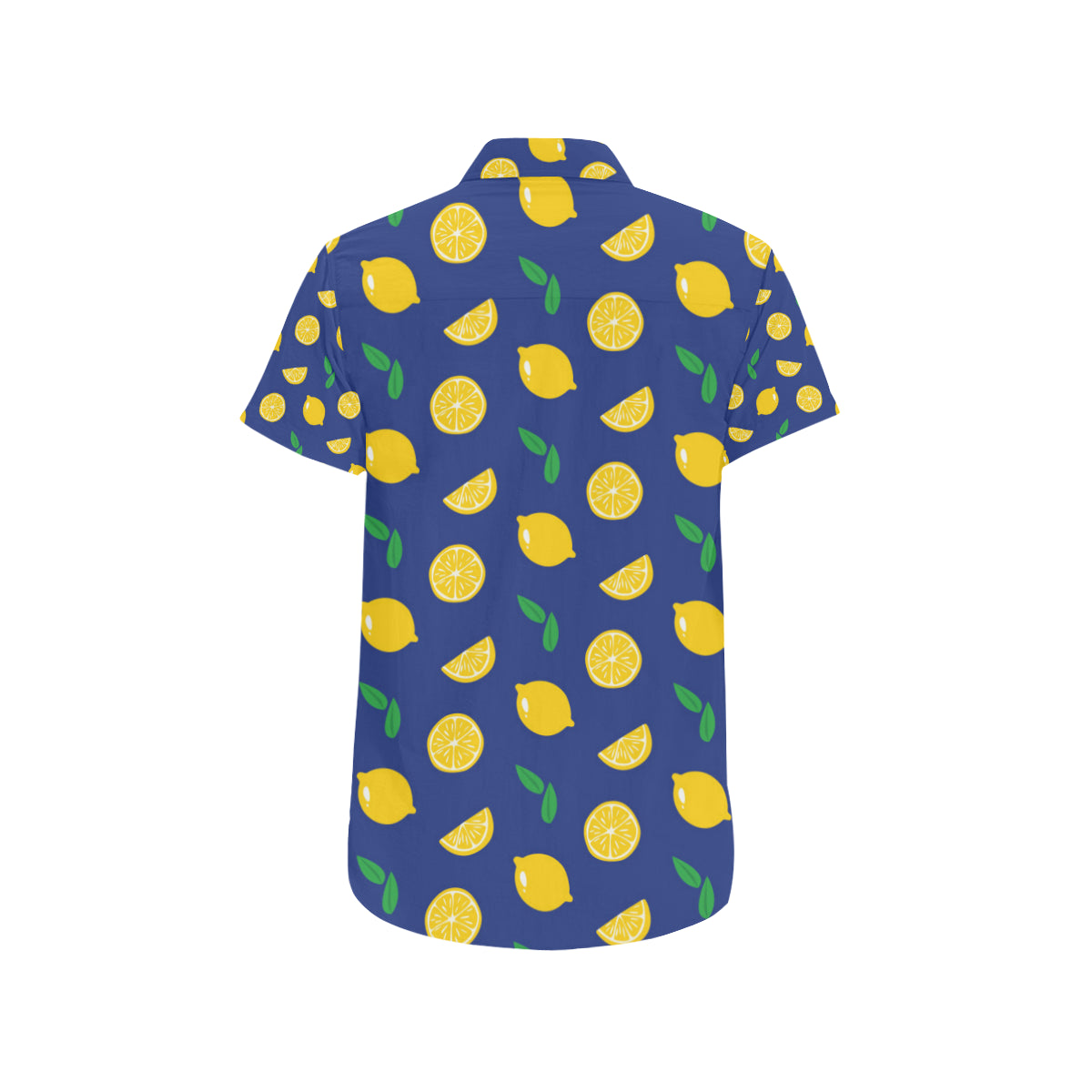 Citrus  Pattern Print Design 02 Men's Short Sleeve Button Up Shirt
