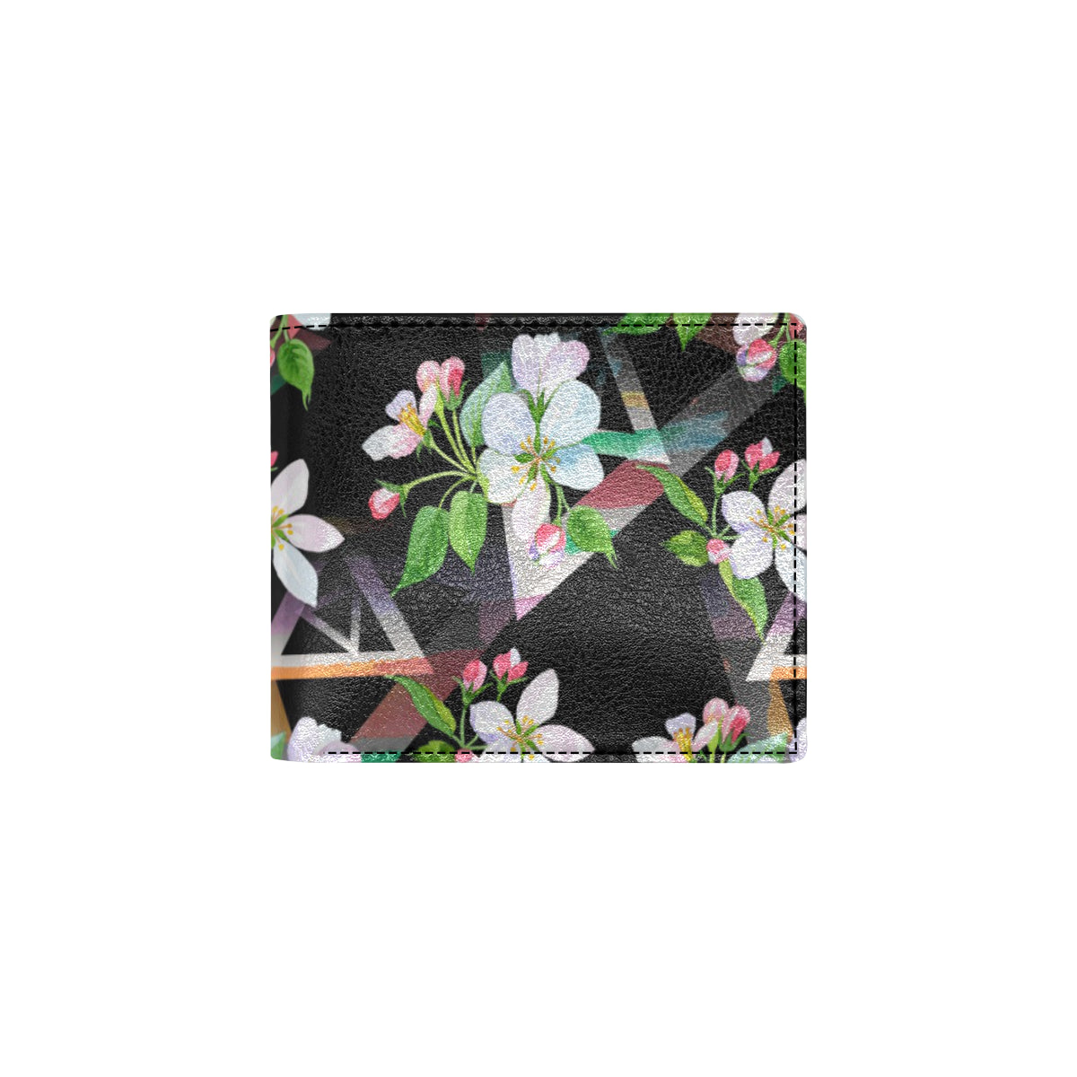 Apple blossom Pattern Print Design AB07 Men's ID Card Wallet