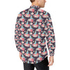 Bluebird Pattern Print Design 02 Men's Long Sleeve Shirt