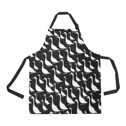 Goose Pattern Print Design 01 Apron with Pocket