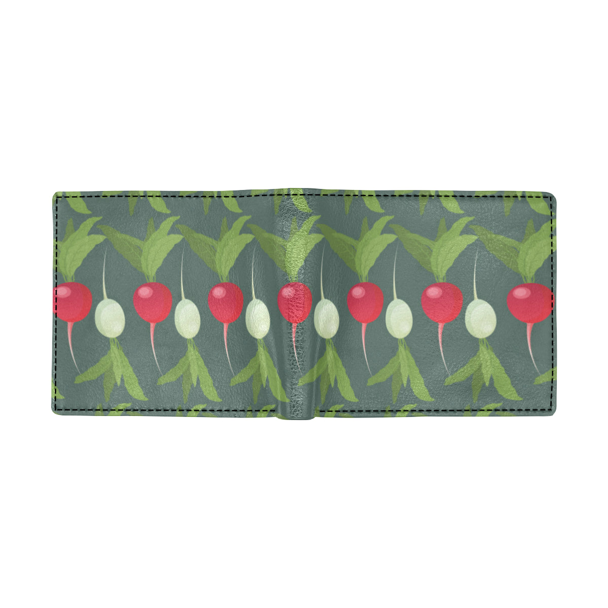 Radish Pattern Print Design A03 Men's ID Card Wallet