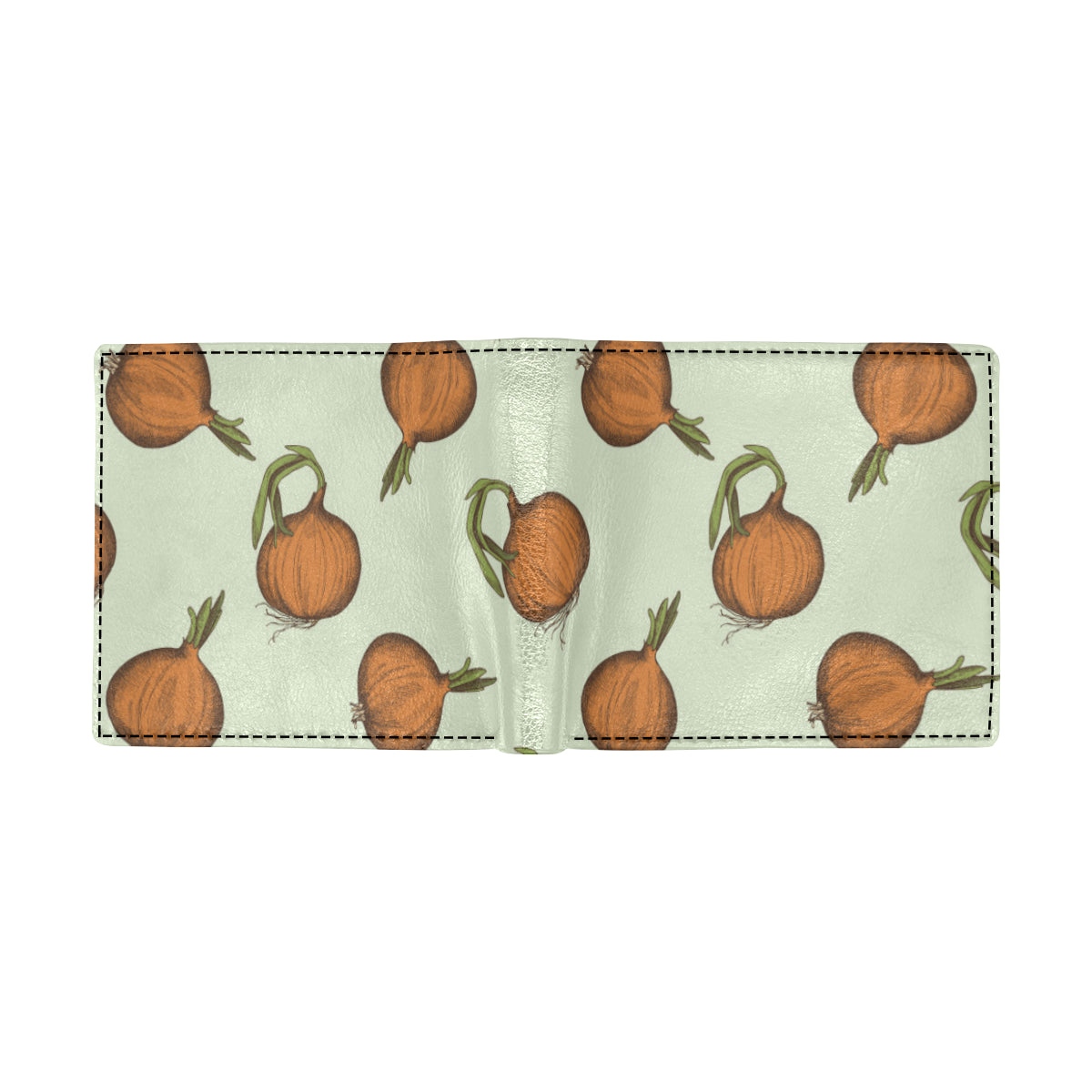 Onion Pattern Print Design A05 Men's ID Card Wallet