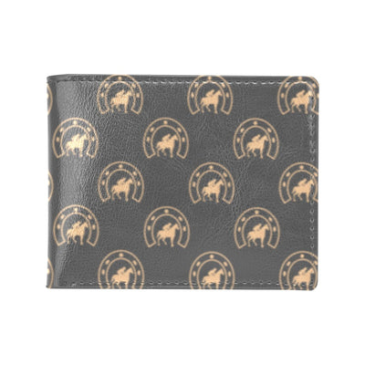 Horseshoe Print Design LKS306 Men's ID Card Wallet