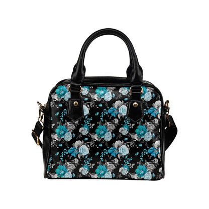 Rose Pattern Print Design A02 Shoulder Handbag