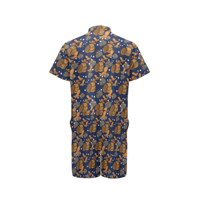 Cowboy Pattern Print Design 03 Men's Romper