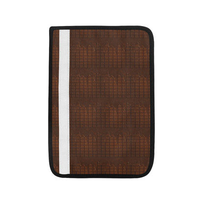 Chocolate Pattern Print Design 01 Car Seat Belt Cover