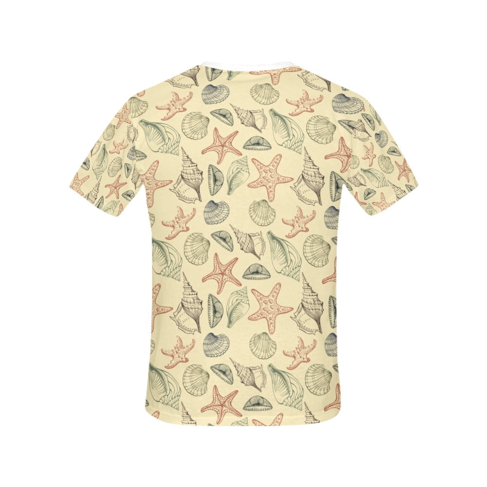 Seashell Print Design LKS305 Women's  T-shirt