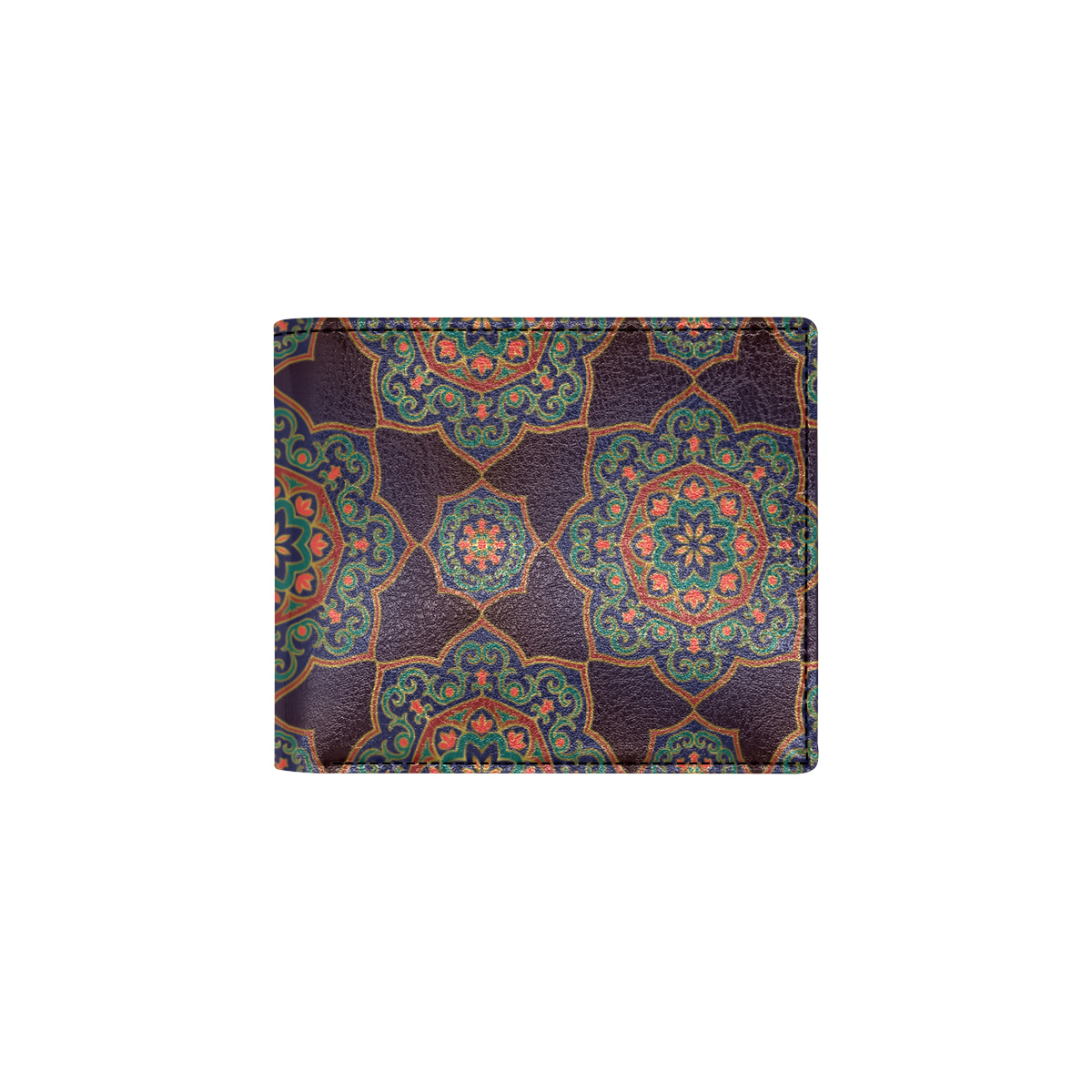 Medallion Pattern Print Design 03 Men's ID Card Wallet
