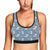 Bull Terriers Pattern Print Design 04 Sports Bra