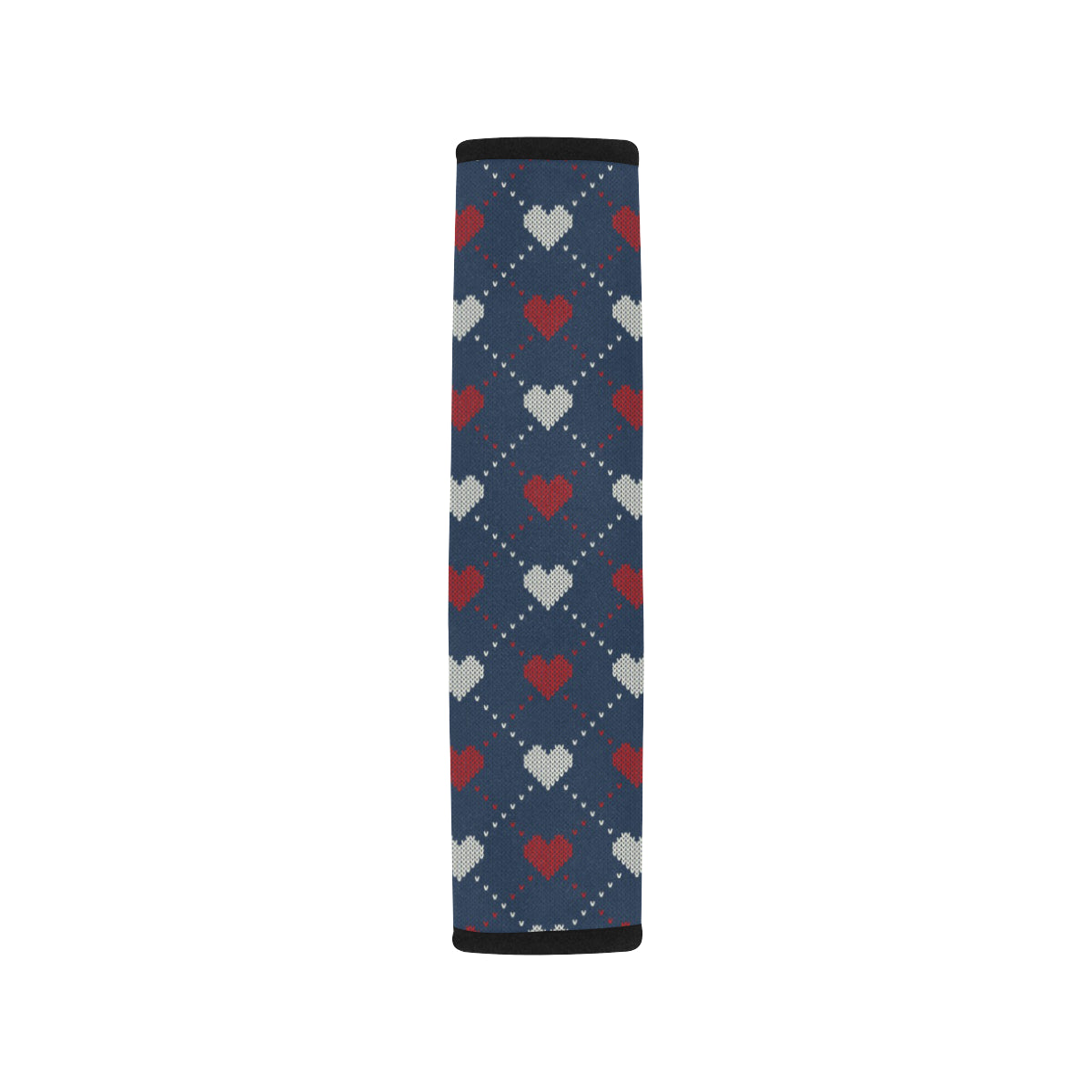 Heart Knit Pattern Print Design HE05 Car Seat Belt Cover