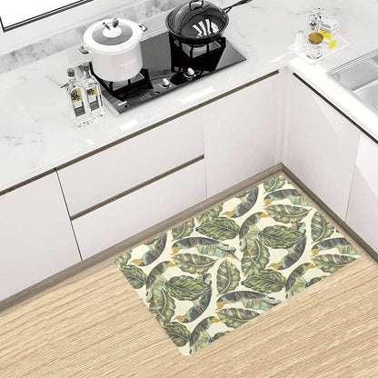 Banana Leaf Pattern Print Design BL08 Kitchen Mat