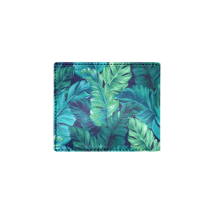 Banana Leaf Pattern Print Design BL05 Men's ID Card Wallet