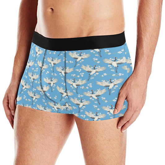Crane Pattern Print Design 03 Men's Boxer Briefs
