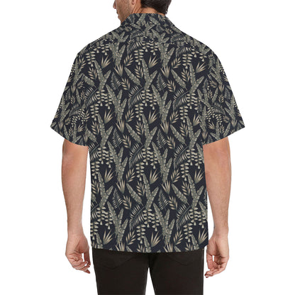 Banana Leaf Pattern Print Design 07 Men's Hawaiian Shirt