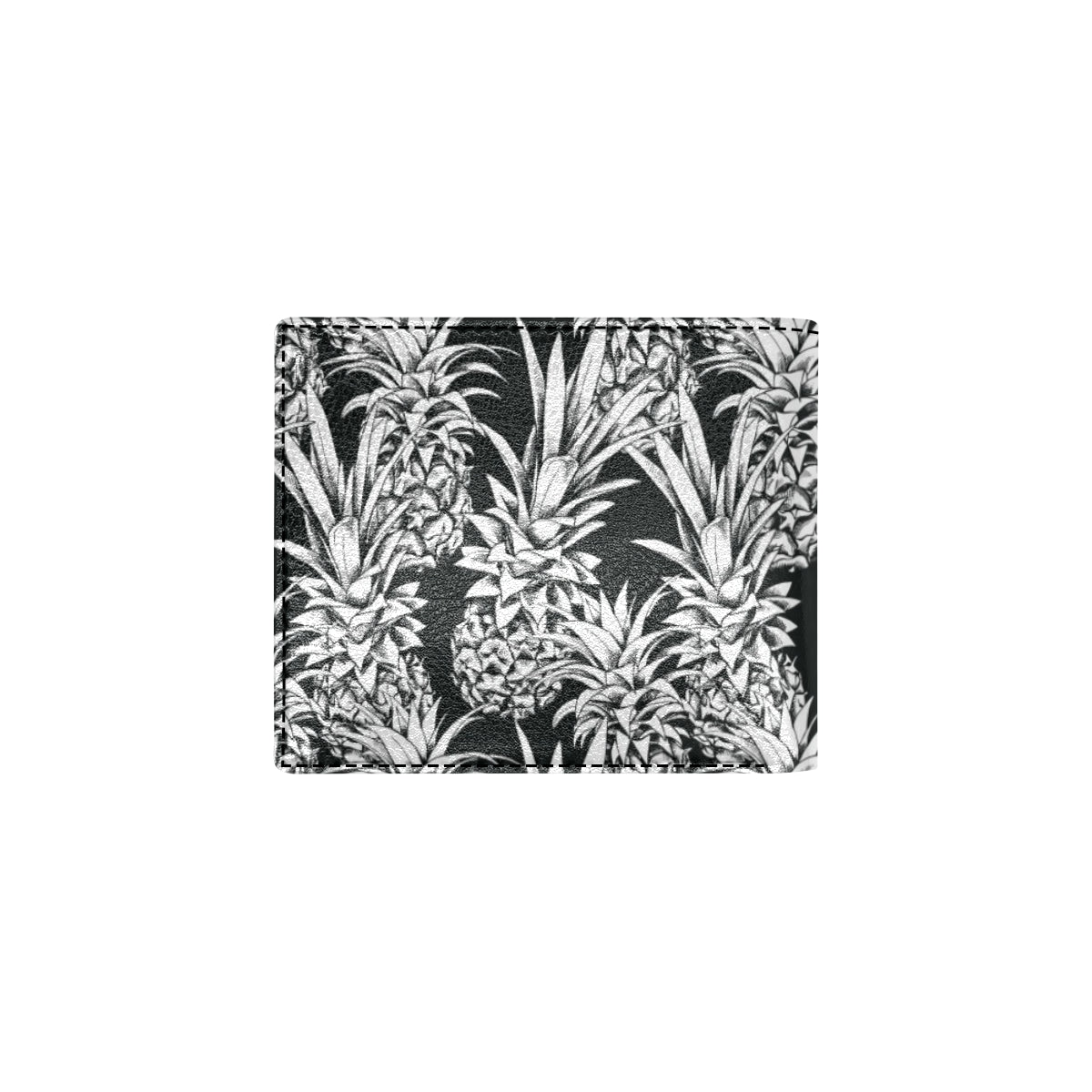 Pineapple Pattern Print Design PP08 Men's ID Card Wallet