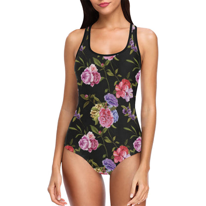 Carnations Pattern Print Design CN05 Women Swimsuit
